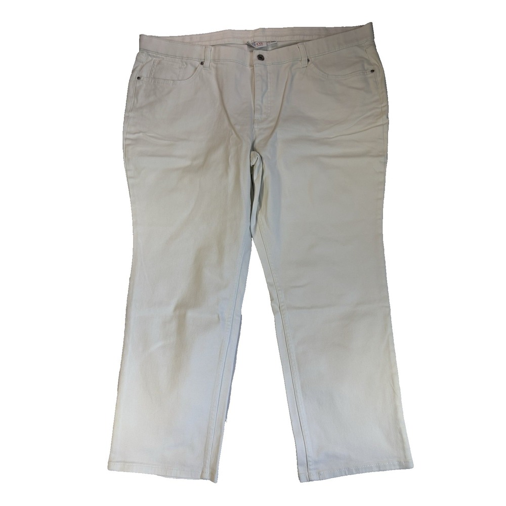 Denim & Company Women's 24WP White Ankle Jeans Essential Spring Sexy Capsule